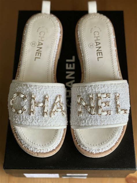 chanel color block slides|Buy and Sell Chanel Slides & Sandals .